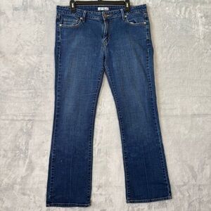 Levis 545 Jeans Low Rise Bootcut Women's Size 12M 35x30 Stretch Blue Denim